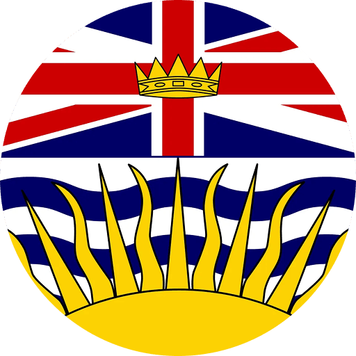 The flag of British Columbia